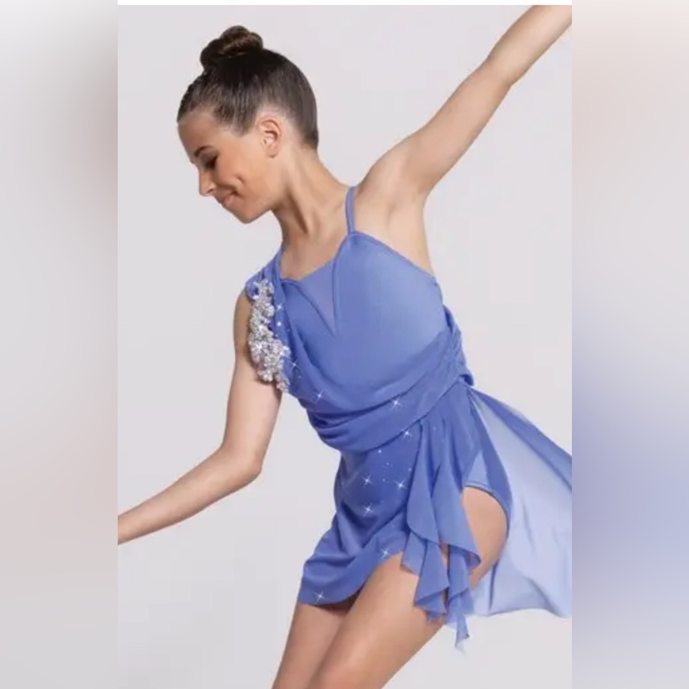 Weissman Blue and Silver Dance Costume